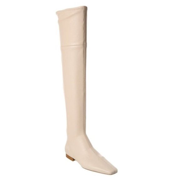 $800 Vince Nissa SLEEK LEATHER OVER THE KNEE BOOT OPALINE 7 (ME18) - Picture 1 of 9